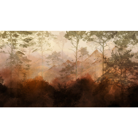 Panoramic Wallpaper - Wall Mural - Forest