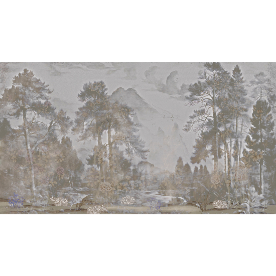 Panoramic Wallpaper - Wall Mural - Forest