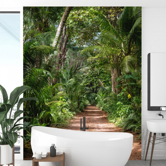 Panoramic Wallpaper - Wall Mural - Forest Path