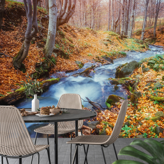 Panoramic Wallpaper - Wall Mural - Forest River