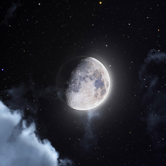 Panoramic Wallpaper - Wall Mural - Full Moon