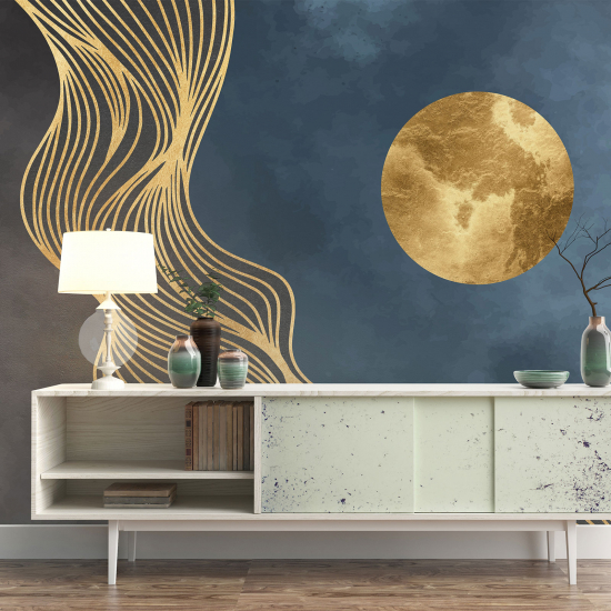 Panoramic Wallpaper - Wall Mural - Full Moon Design