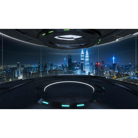 Panoramic Wallpaper - Wall Mural - Futuristic