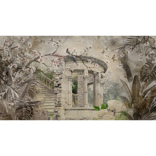 Panoramic Wallpaper - Wall Mural - Garden