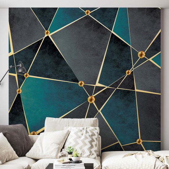 Panoramic Wallpaper - Wall Mural - Geometric pattern