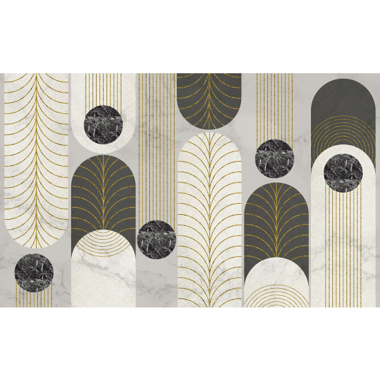 Panoramic Wallpaper - Wall Mural - Geometric Pattern