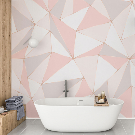 Panoramic Wallpaper - Wall Mural - Geometric Shapes