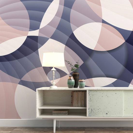 Panoramic Wallpaper - Wall Mural - Geometric Shapes