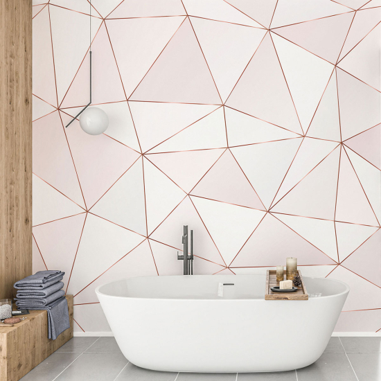 Panoramic Wallpaper - Wall Mural - Geometric Shapes