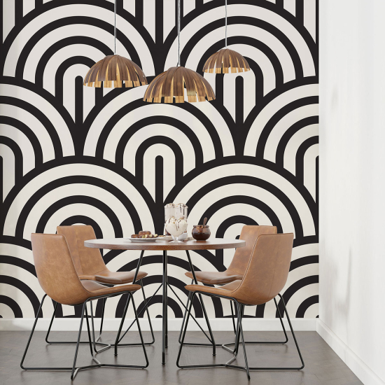 Panoramic Wallpaper - Wall Mural - Geometric Shapes