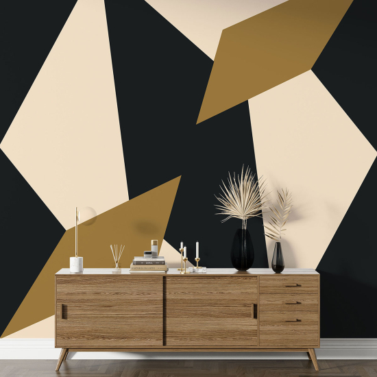 Panoramic Wallpaper - Wall Mural - Geometric Shapes