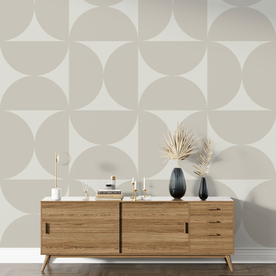 Panoramic Wallpaper - Wall Mural - Geometric Shapes