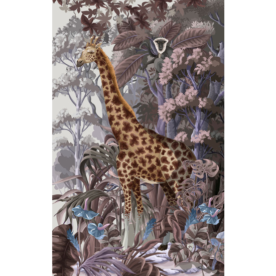 Panoramic Wallpaper - Wall Mural - Giraffe