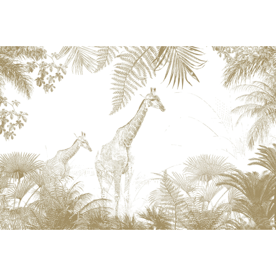 Panoramic Wallpaper - Wall Mural - Giraffes