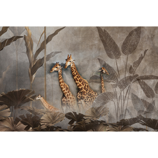 Panoramic Wallpaper - Wall Mural - Giraffes