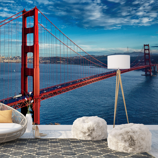 Panoramic Wallpaper - Wall Mural - Golden Gate Bridge