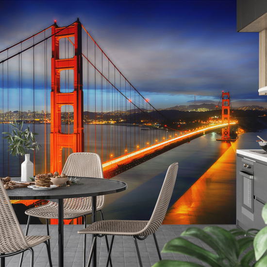 Panoramic Wallpaper - Wall Mural - Golden Gate Bridge