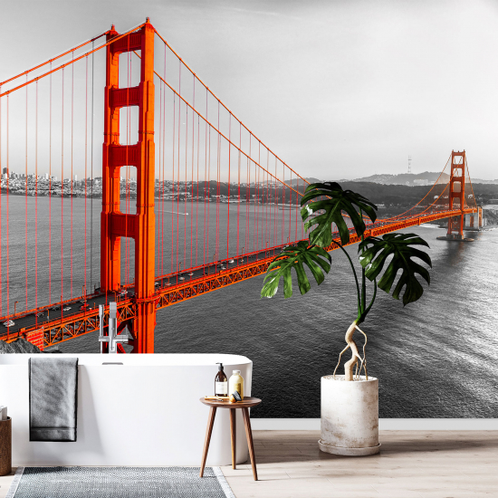 Panoramic Wallpaper - Wall Mural - Golden Gate Bridge