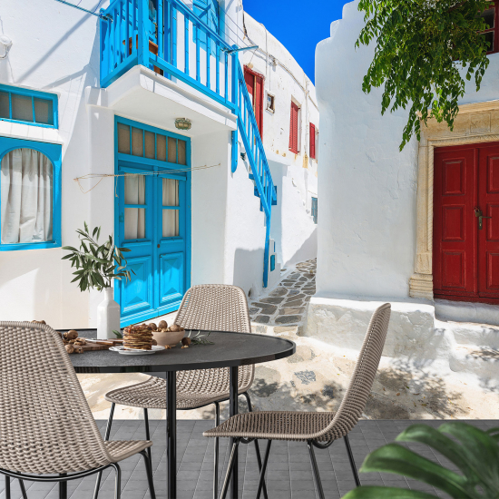 Panoramic Wallpaper - Wall Mural - Greek Alley