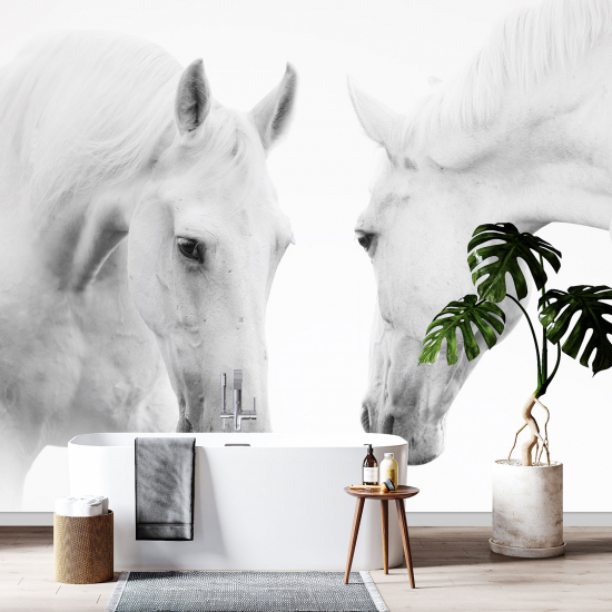 Panoramic Wallpaper - Wall Mural - Horses