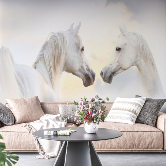 Panoramic Wallpaper - Wall Mural - Horses