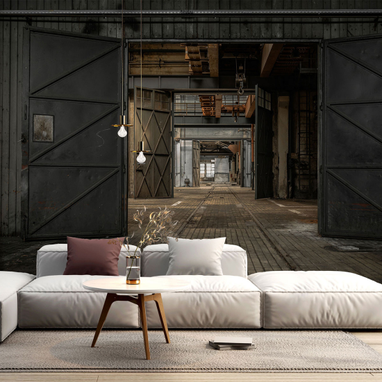 Panoramic Wallpaper - Wall Mural - Industrial plant