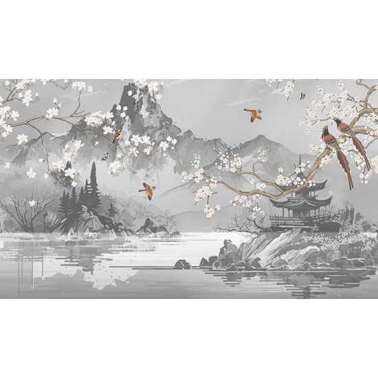 Panoramic Wallpaper - Wall Mural - Japanese Temple