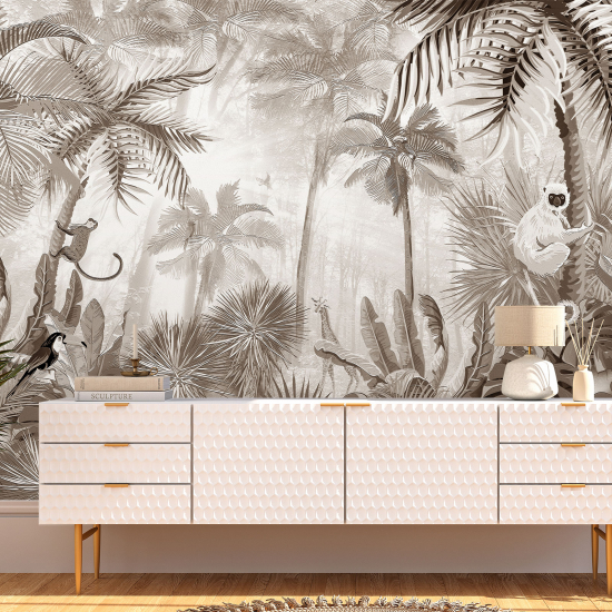 Panoramic Wallpaper - Wall Mural - Jungle