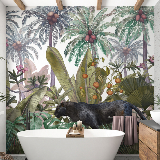 Panoramic Wallpaper - Wall Mural - Jungle