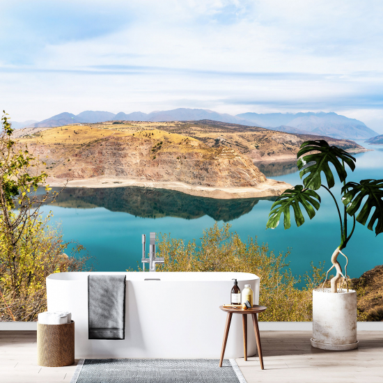 Panoramic Wallpaper - Wall Mural - Lake Tcharvak View