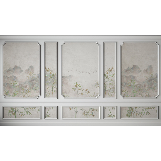 Panoramic Wallpaper - Wall Mural - Landscape Moldings