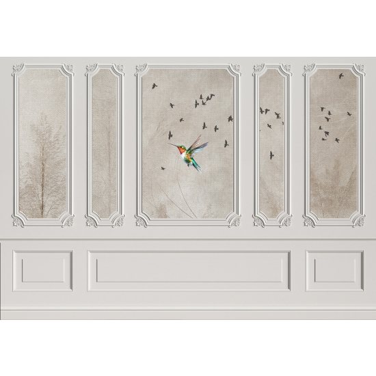 Panoramic Wallpaper - Wall Mural - Landscape Moldings