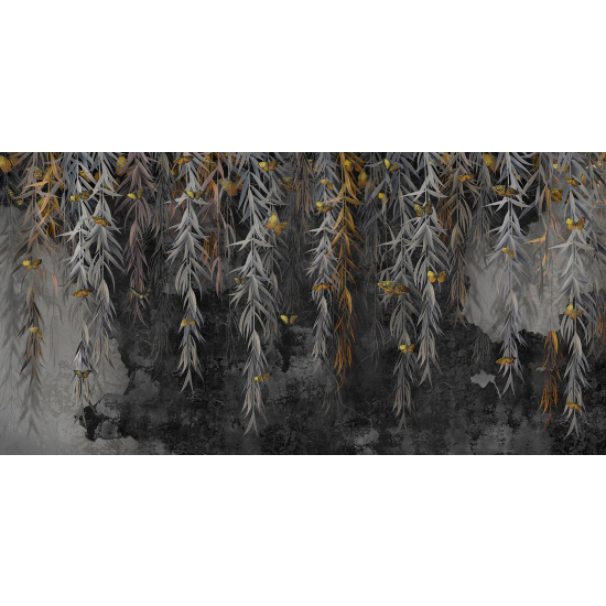 Panoramic Wallpaper - Wall Mural - Leaves