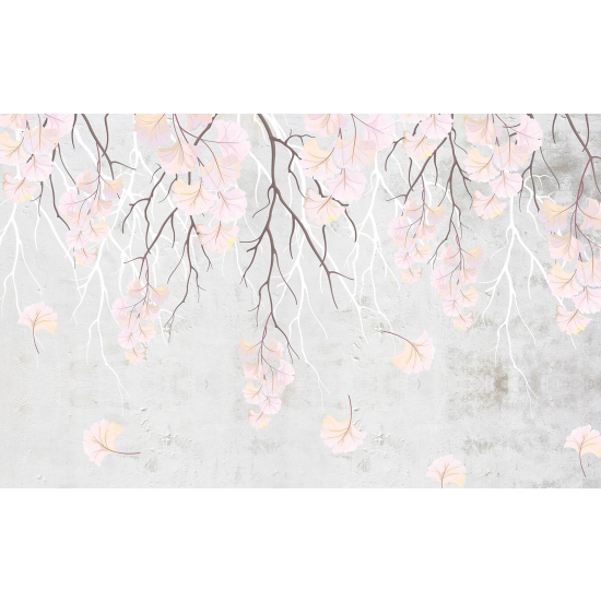 Panoramic Wallpaper - Wall Mural - Leaves