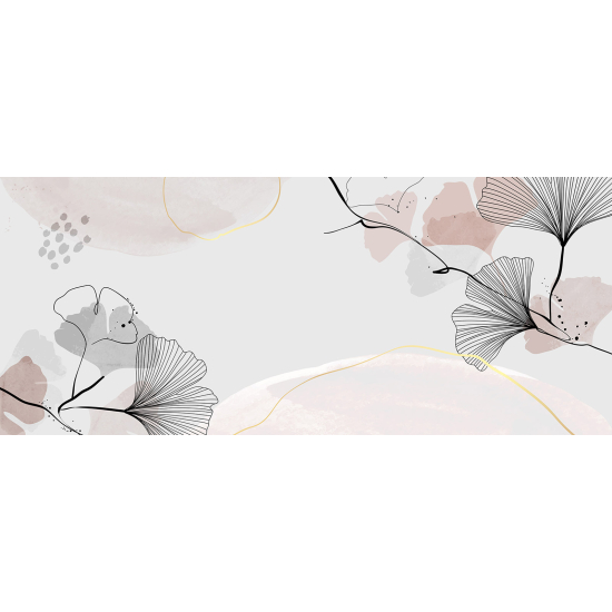 Panoramic Wallpaper - Wall Mural - Leaves