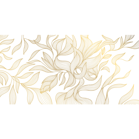 Panoramic Wallpaper - Wall Mural - Leaves