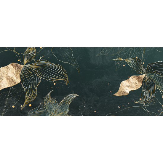 Panoramic Wallpaper - Wall Mural - Leaves