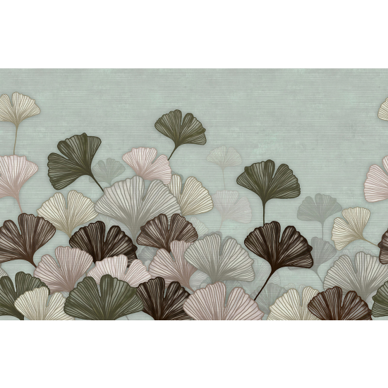 Panoramic Wallpaper - Wall Mural - Leaves