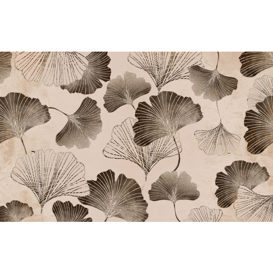 Panoramic Wallpaper - Wall Mural - Leaves