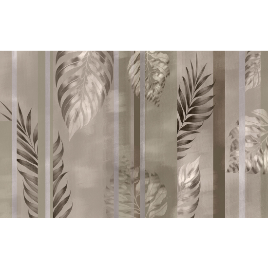 Panoramic Wallpaper - Wall Mural - Leaves