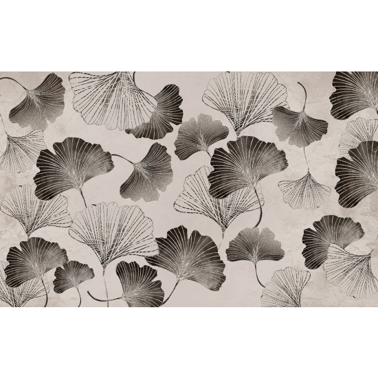 Panoramic Wallpaper - Wall Mural - Leaves