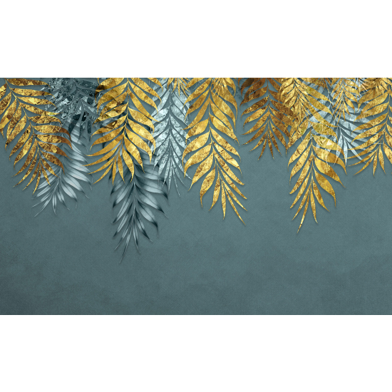 Panoramic Wallpaper - Wall Mural - Leaves