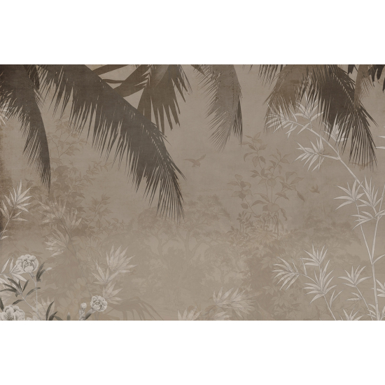 Panoramic Wallpaper - Wall Mural - Leaves