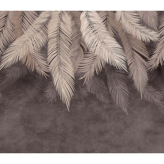 Panoramic Wallpaper - Wall Mural - Leaves