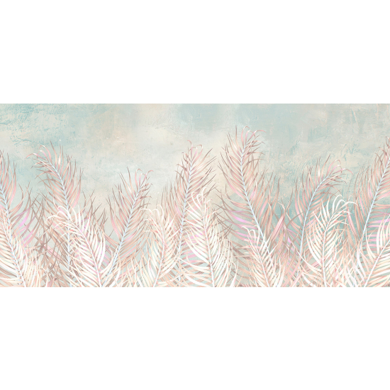 Panoramic Wallpaper - Wall Mural - Leaves