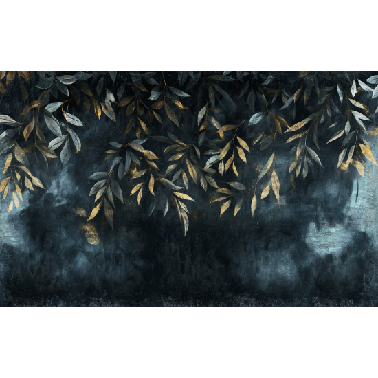 Panoramic Wallpaper - Wall Mural - Leaves