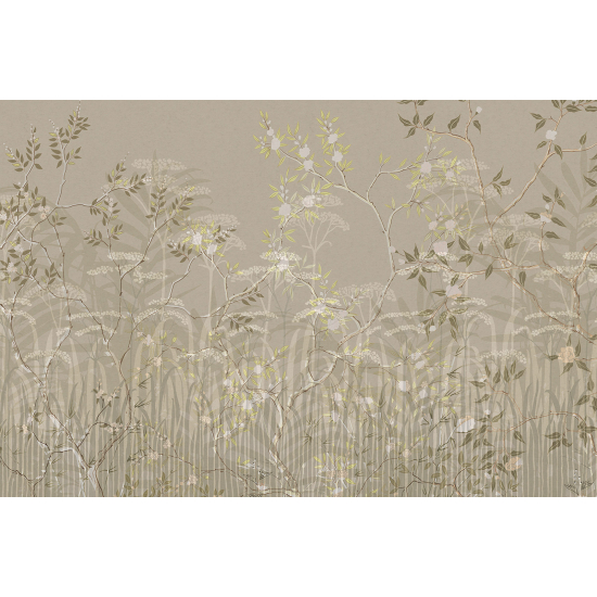 Panoramic Wallpaper - Wall Mural - Leaves