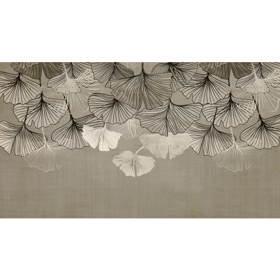 Panoramic Wallpaper - Wall Mural - Leaves