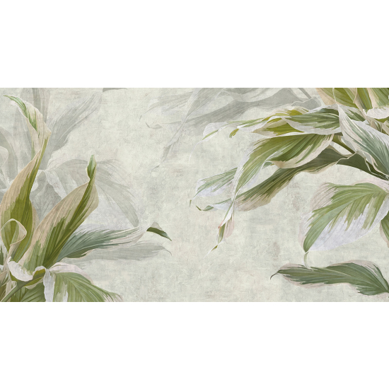 Panoramic Wallpaper - Wall Mural - Leaves