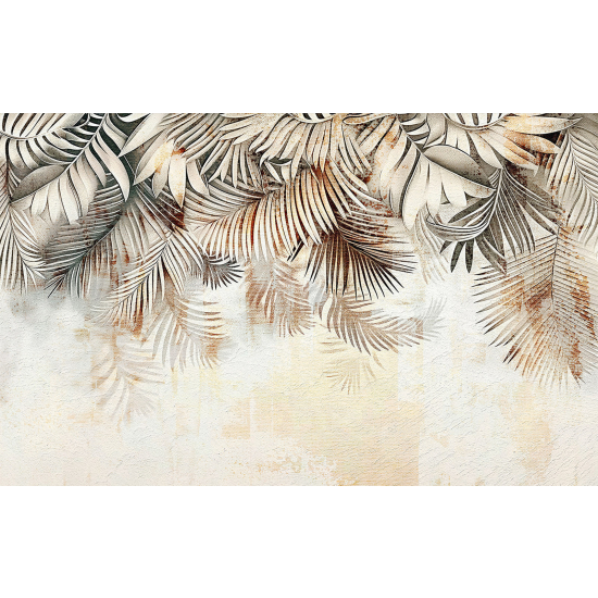 Panoramic Wallpaper - Wall Mural - Leaves